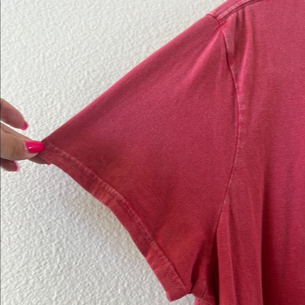 Lucky Brand Red Boxy Short Sleeve Tee size XXL EUC - Picture 3 of 5